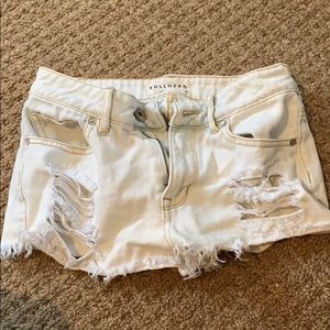 Pacsun shorts whitish blue denim